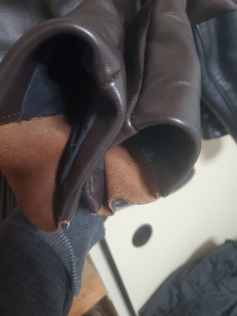 vanson　バンソン レザージャケット茶芯 激レア 34