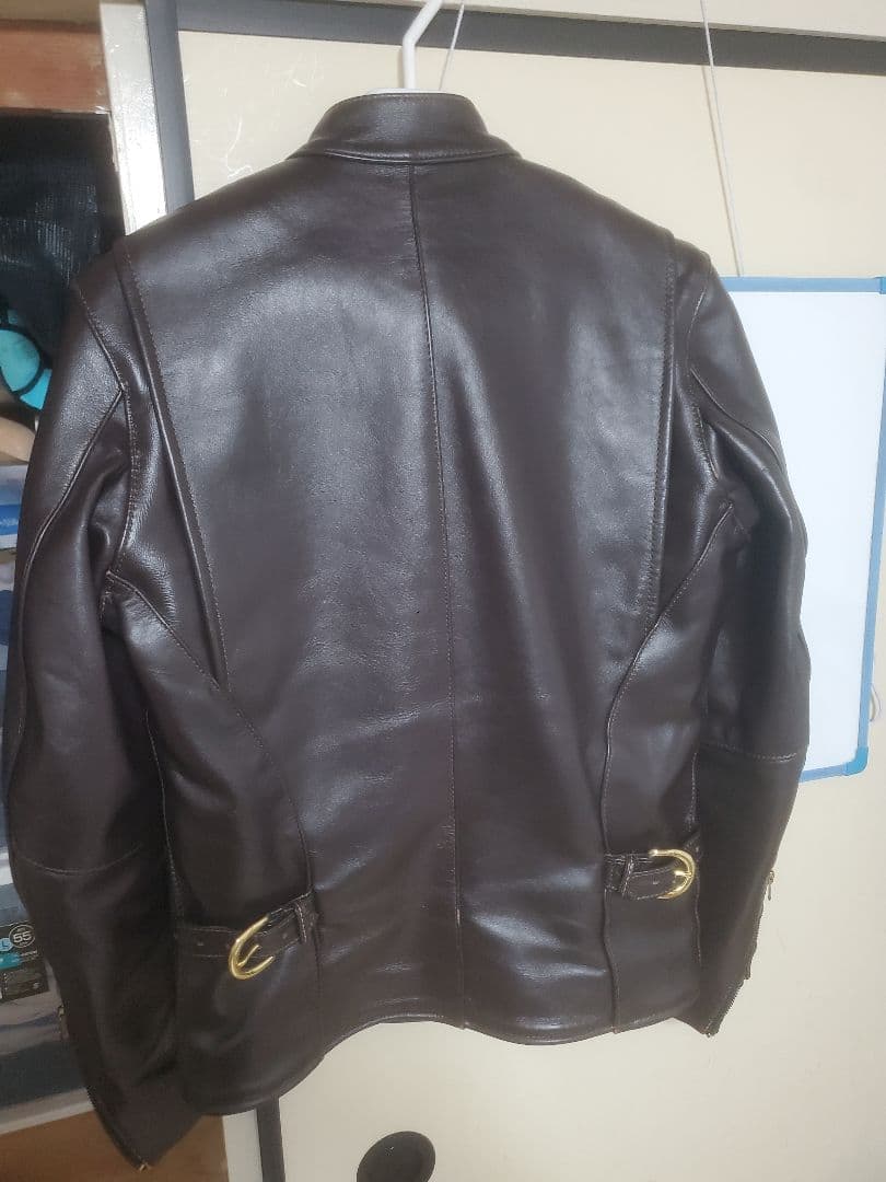 vanson　バンソン レザージャケット茶芯 激レア 34