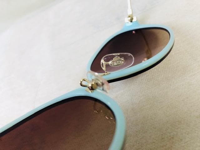 新品ティファニーTiffanyサングラスＴワイヤー眼鏡ティファニーブルーめがね鼈