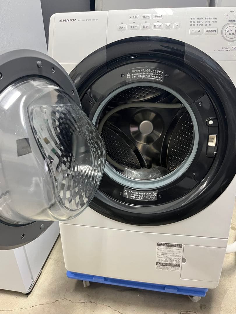 SHARP ドラム式洗濯機 ES-S7G-WL　2022年製　7キロ　T