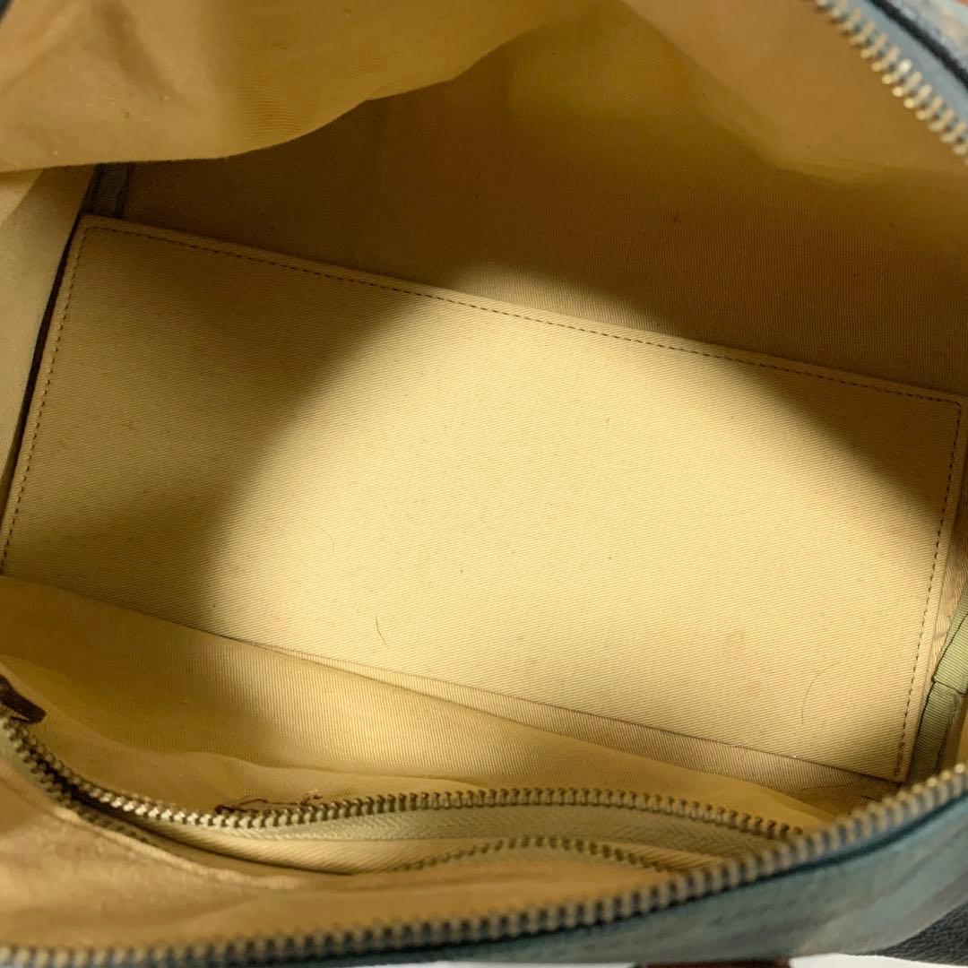 良品✨ ポロラルフローレン　タータンチェック　ミニボストンバッグ　グリーン