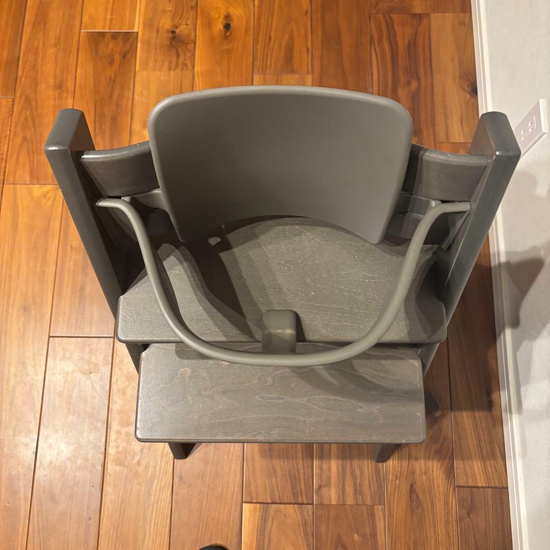 ストッケ トリップトラップ ヘイジーグレー ベビーセット付 S/N5 極美品