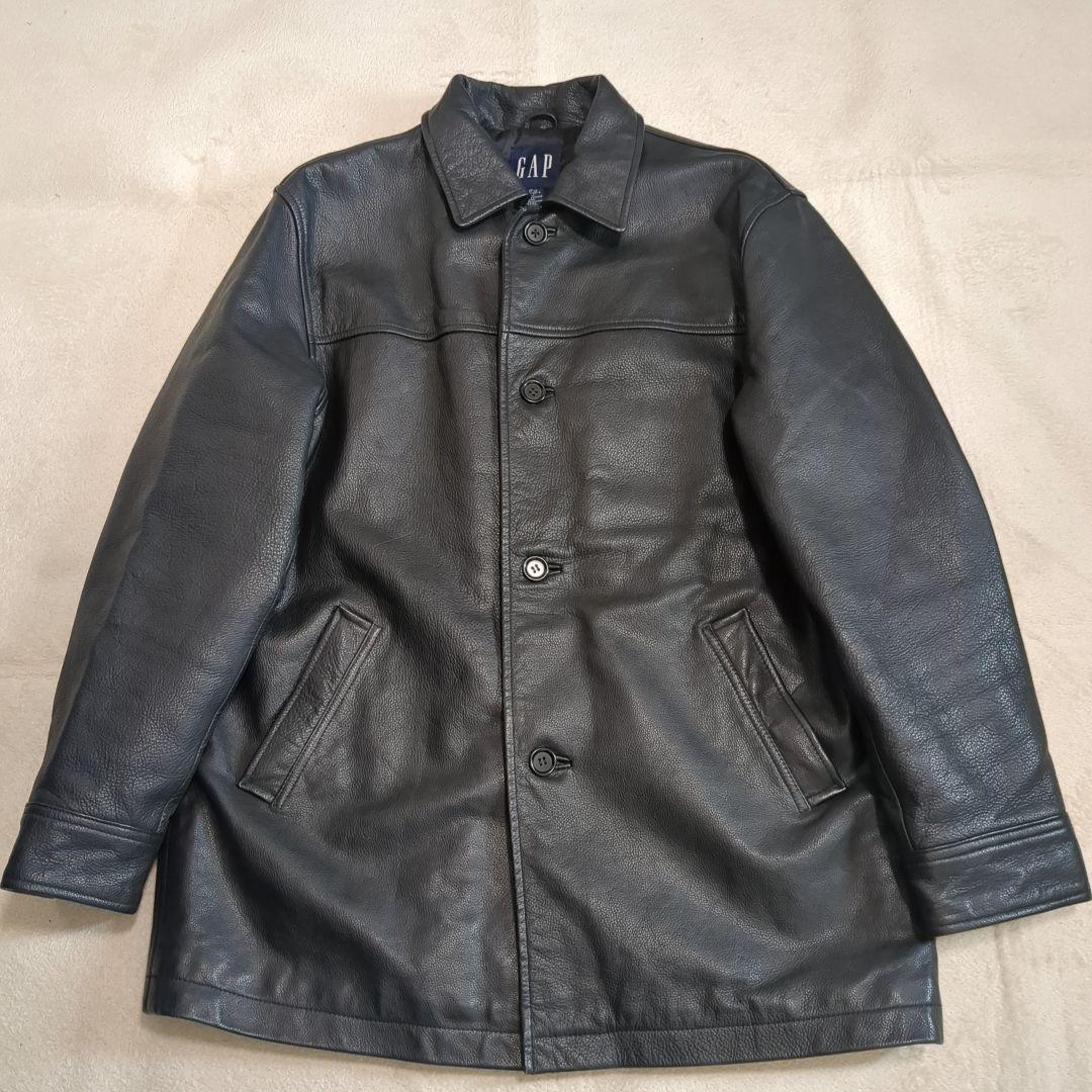 美品 オールドギャップ カーコート ブラック リアルレザー Mサイズ 野村訓市