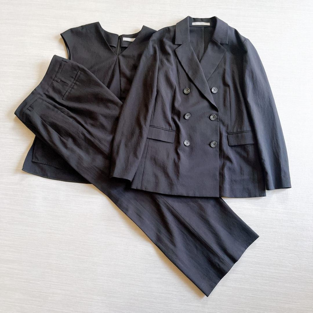 【セオリーリュクス】パンツスーツ 3点セット RISE JUJU 黒 36