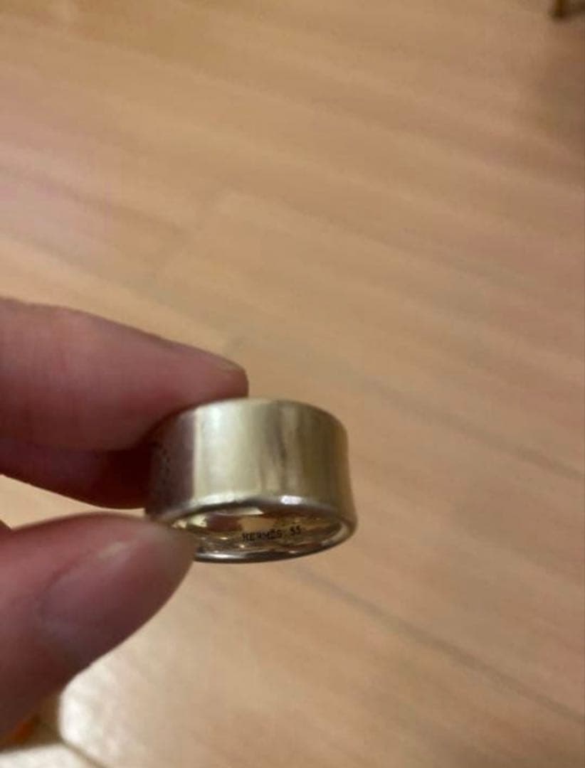 エルメスリングエヴリンエクリプスリュバンSVスターリングサイズ15号