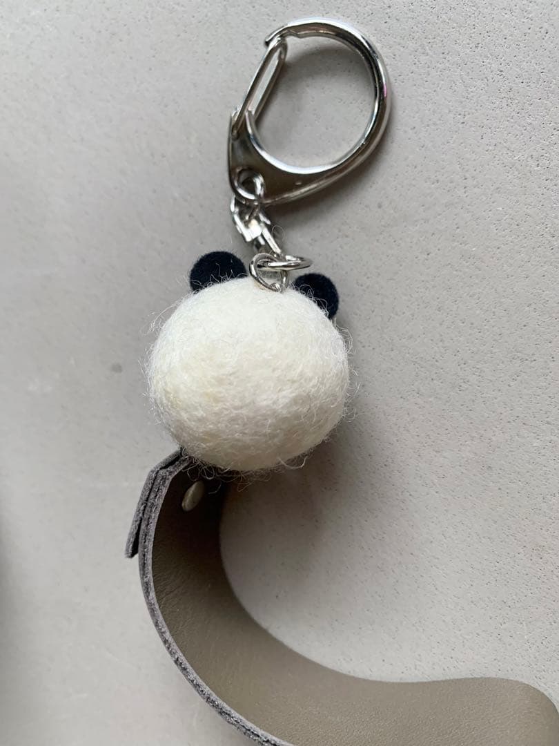 希少！20471120！パンダひょーま君フェルト？キーホルダー