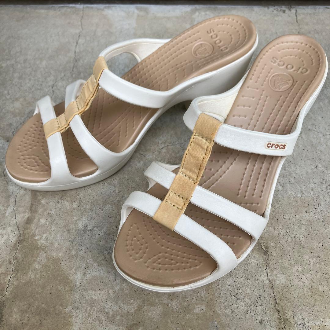 【廃盤品】CROCS クロックス　サイプラス　24㎝　w8 ホワイト