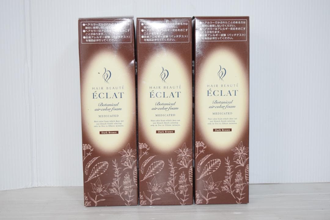 ヘアボーテ エクラ ボタニカル エアカラーフォームEX ダークブラウン ３本