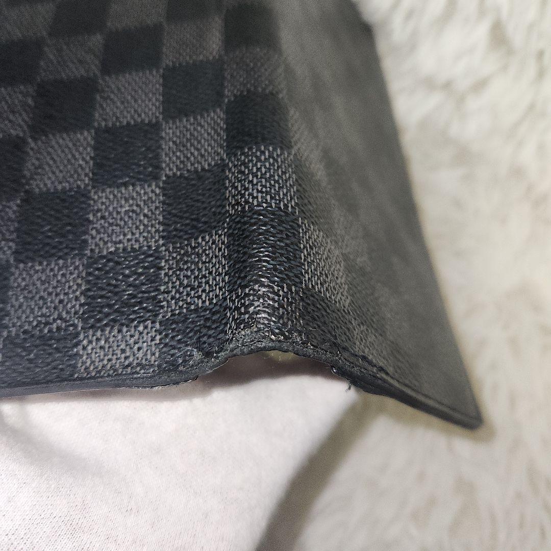 LOUIS VUITTON 長財布 ダミエ グラフィット ポルトフォイユブラザ