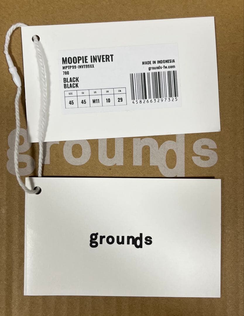 靴 grounds MOOPIE INVERT BLACK/BLACK 29.0