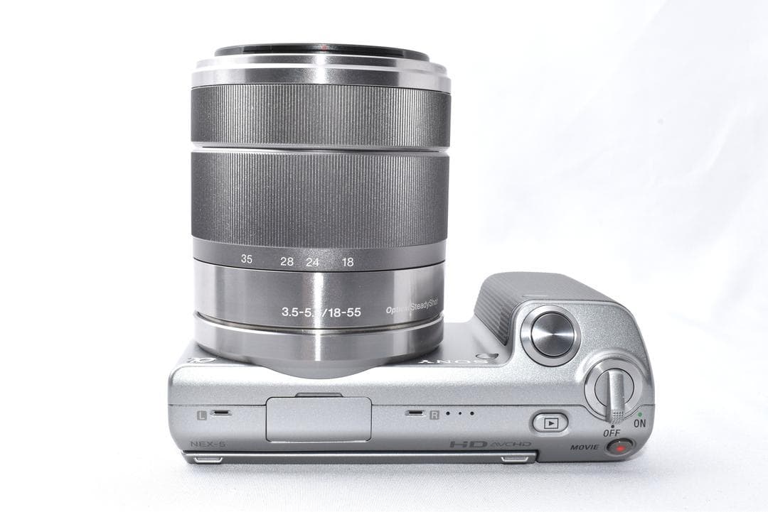 【元箱付き】SONY NEX-5 ミラーレスカメラ シルバー E 18-55mm