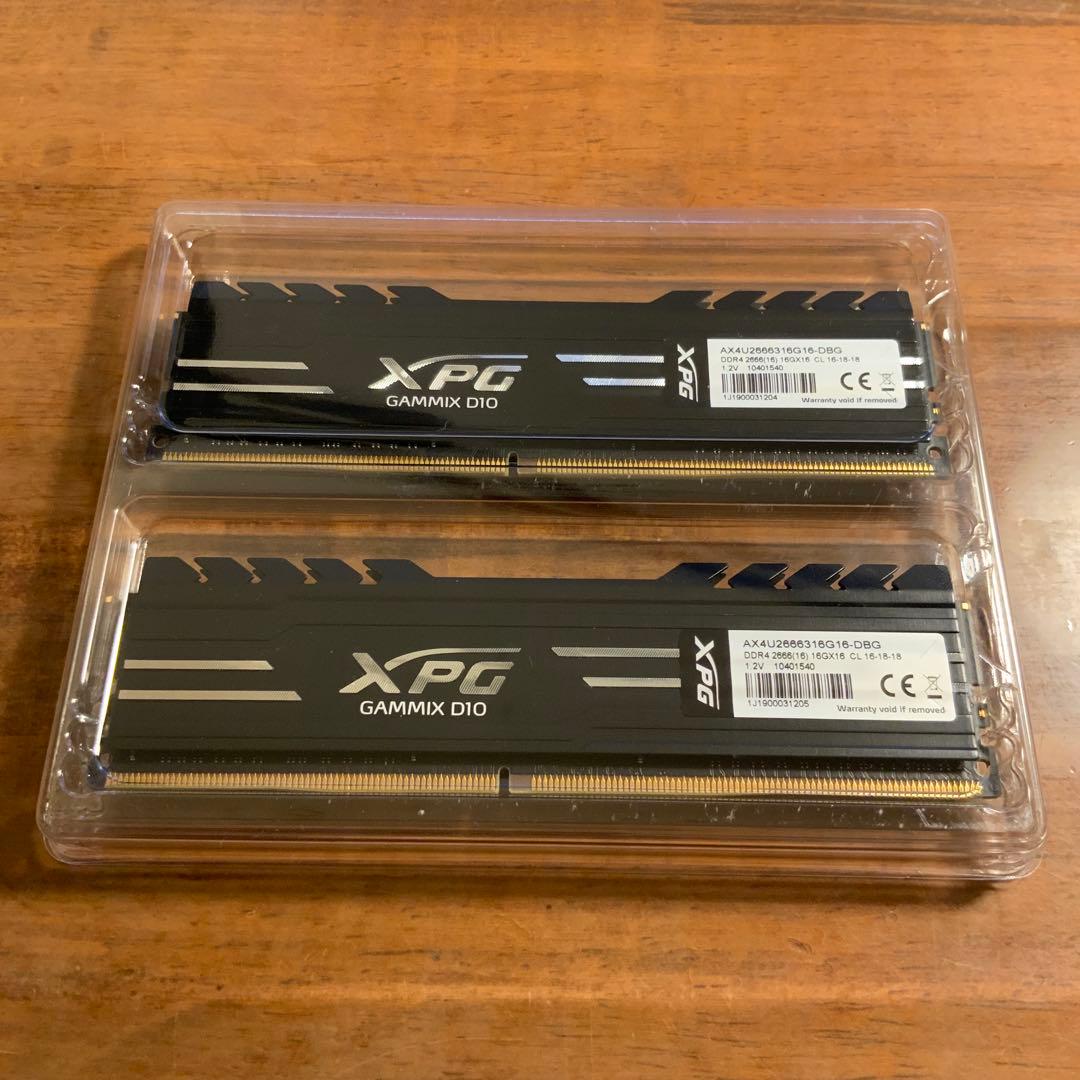 DDR4 メモリ 32GB (16GBx2) 2666MHz