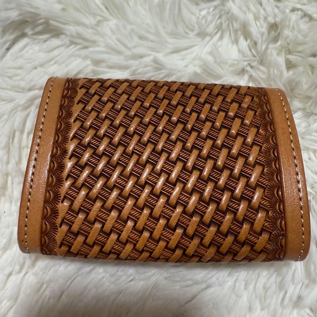 ⭐️未使用⭐️　FUNNY ケース　ハンドバスケット　コンチョ　ブラウン