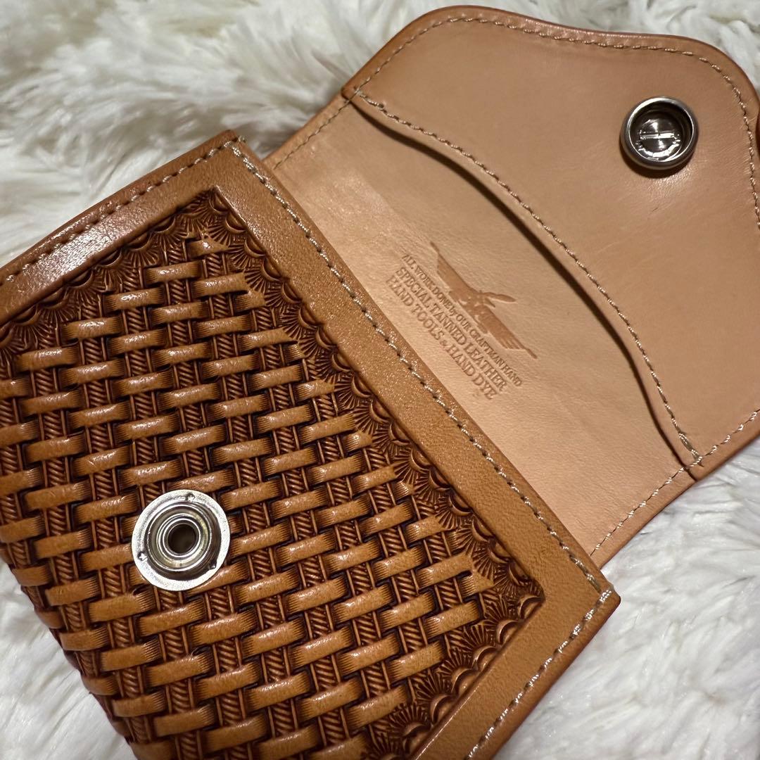 ⭐️未使用⭐️　FUNNY ケース　ハンドバスケット　コンチョ　ブラウン