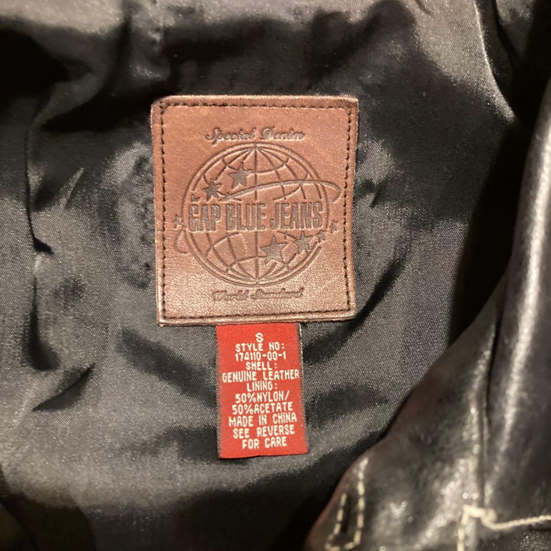 き*ー様 90s OLD GAP レザージャケット　トラッカージャケット