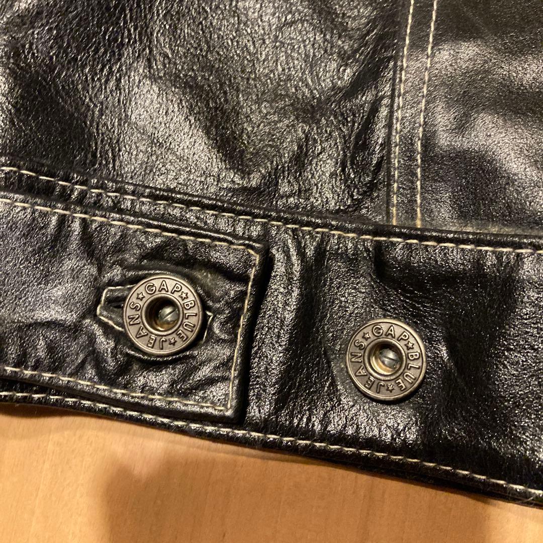 き*ー様 90s OLD GAP レザージャケット　トラッカージャケット