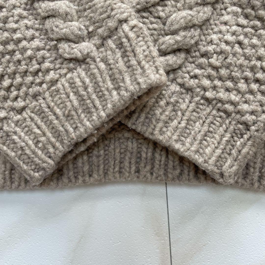 かぐれ　kagure ペルーアランクルーネックニット　ドアーズ　グレー　F