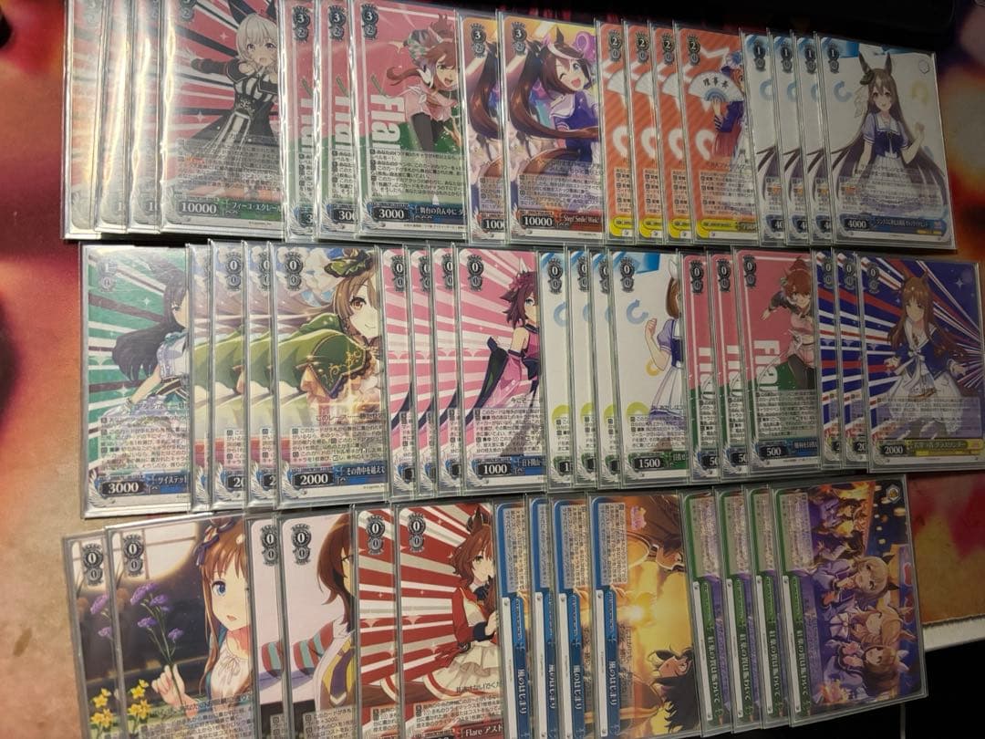 値下げ可能　ヴァイスシュバルツ　ウマ娘　ストブ宝　デッキ　パーツ有り