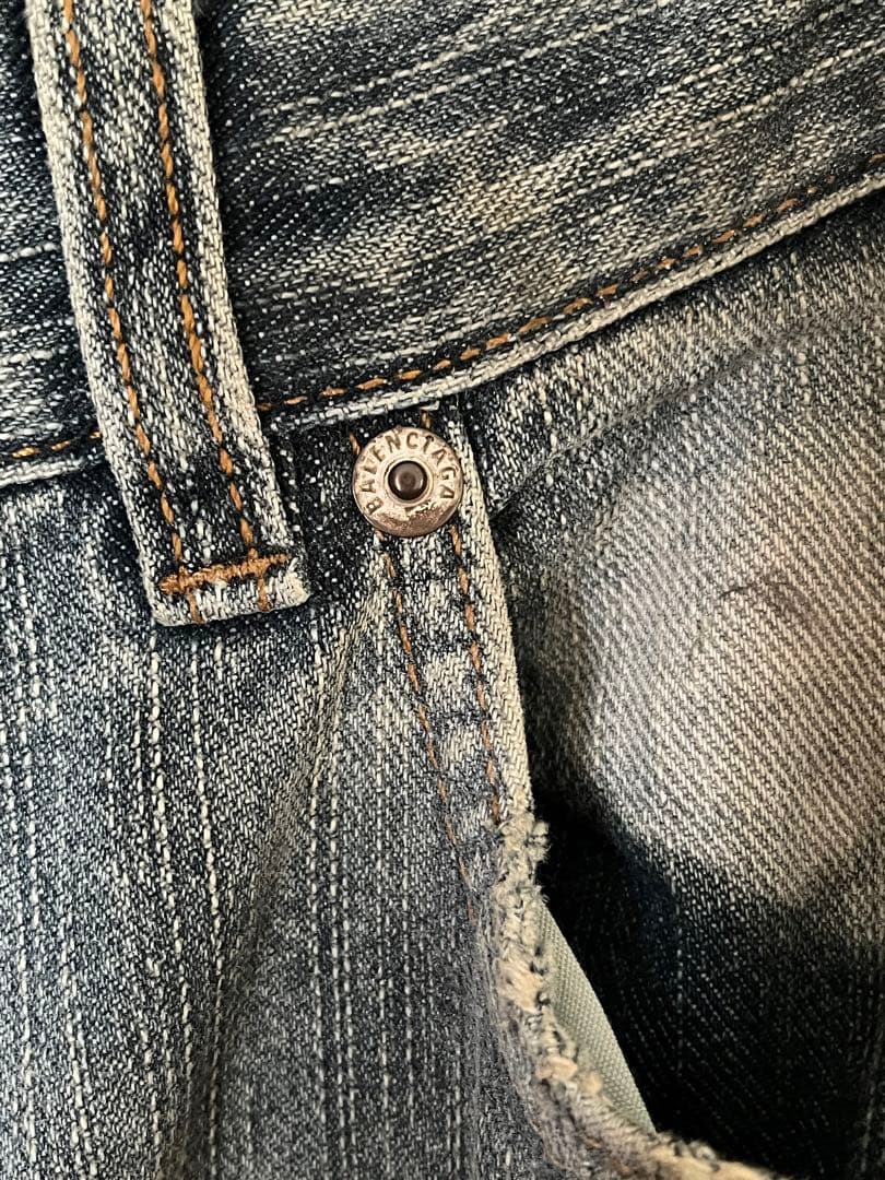 balenciaga 24AW y2k トライバル バギー デニム