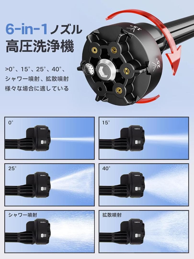 高圧洗浄機 コードレス 充電式 【Talin 洗車店監修 コードレス高圧洗浄機】