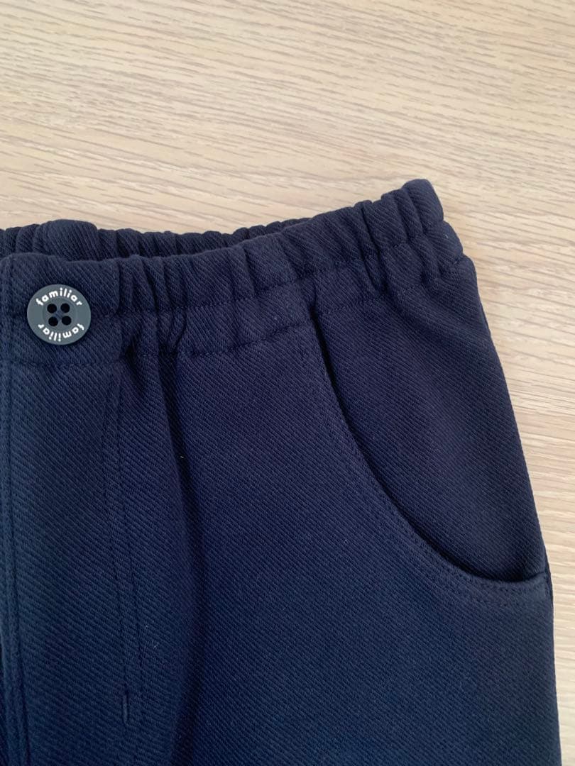 familiar ファミリア ネイビー チェック 長ズボン 120 新品未使用