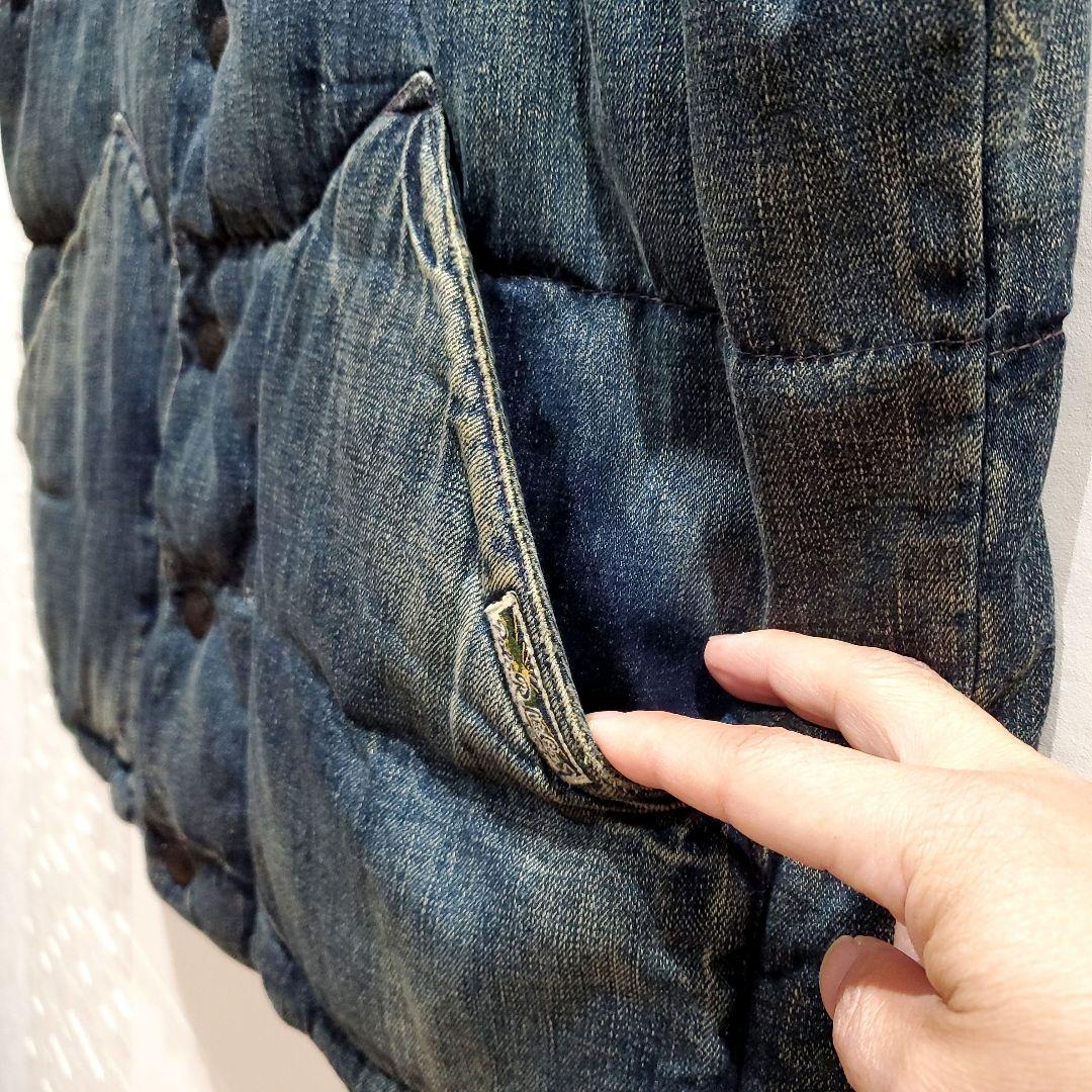 【L】ラルフローレン レザー ダウンベスト