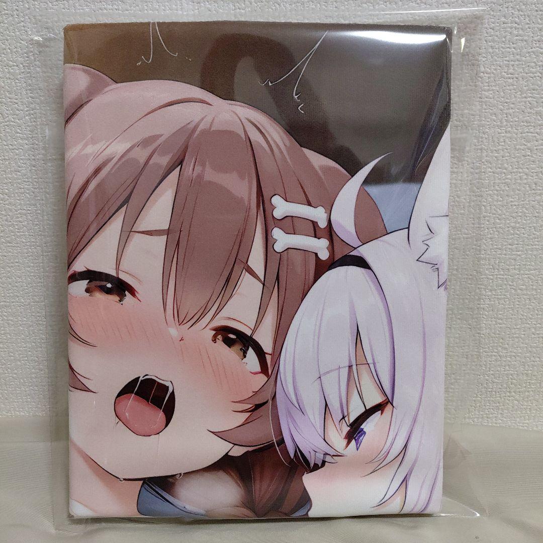 ジ*)様 戌神ころね　猫又おかゆ　タペストリー　バスタオル