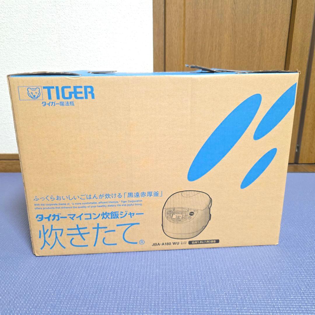【282】タイガー魔法瓶 炊飯器 1升 ホワイト JBH-G180 WU