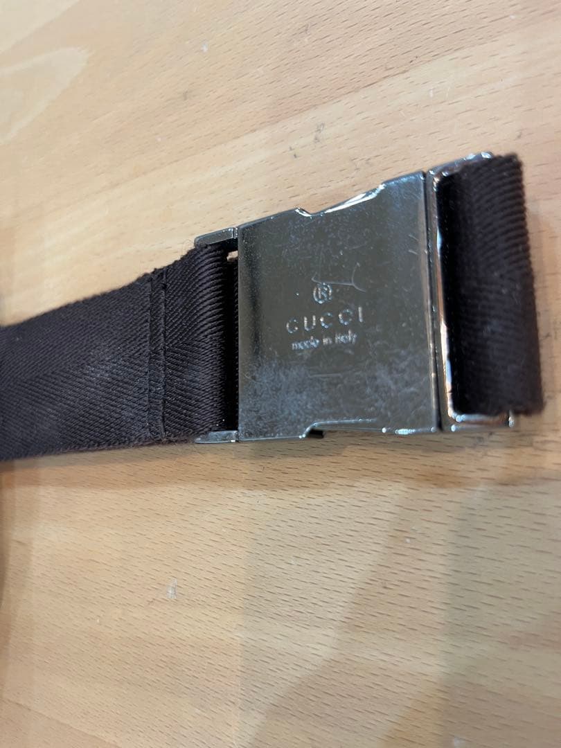 GUCCI GG柄 ウエストポーチ ボディバッグ ベージュ×ブラウン