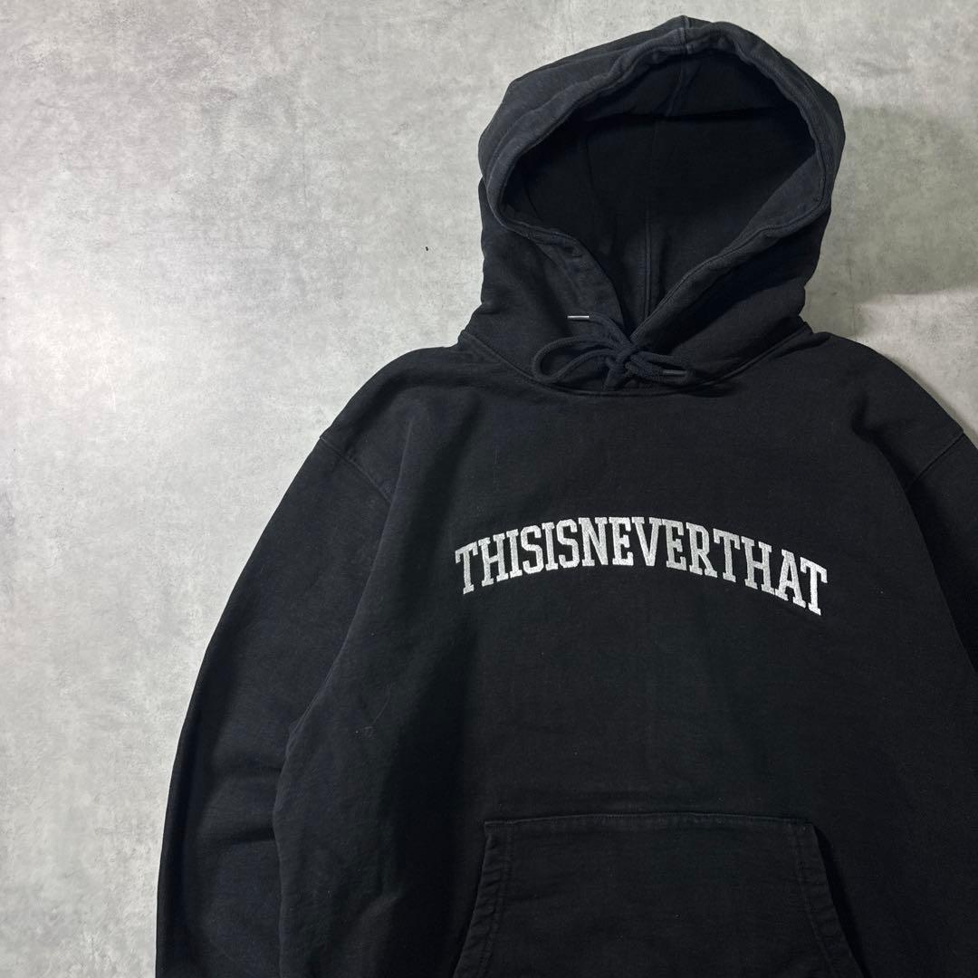 thisisneverthat ネバザ パーカー フーディ ブラック M