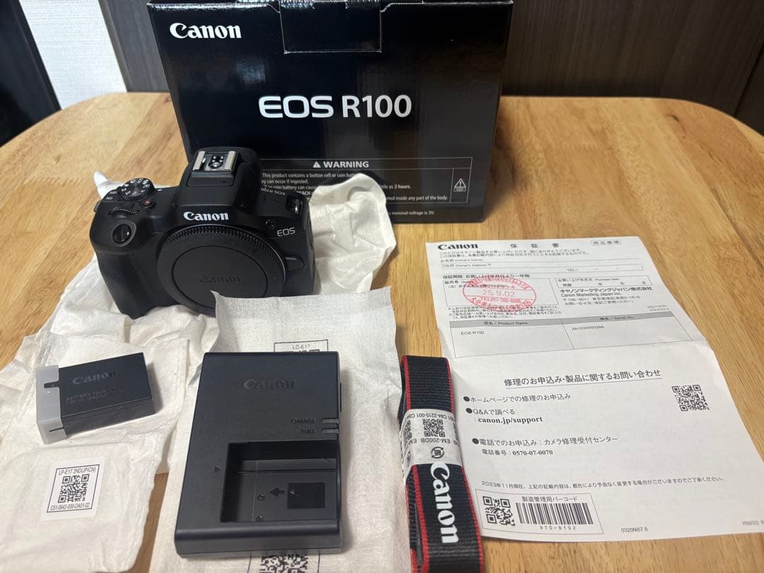 ※30日まで：新品未使用 Canon EOS R100 ボディ本体・付属品のみ