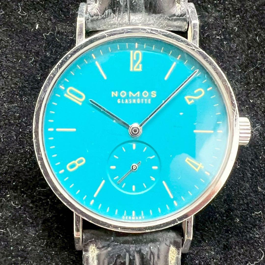 貴重 稼働 NOMOS ノモス カラータンジェント ターコイズ 日本限定 30本