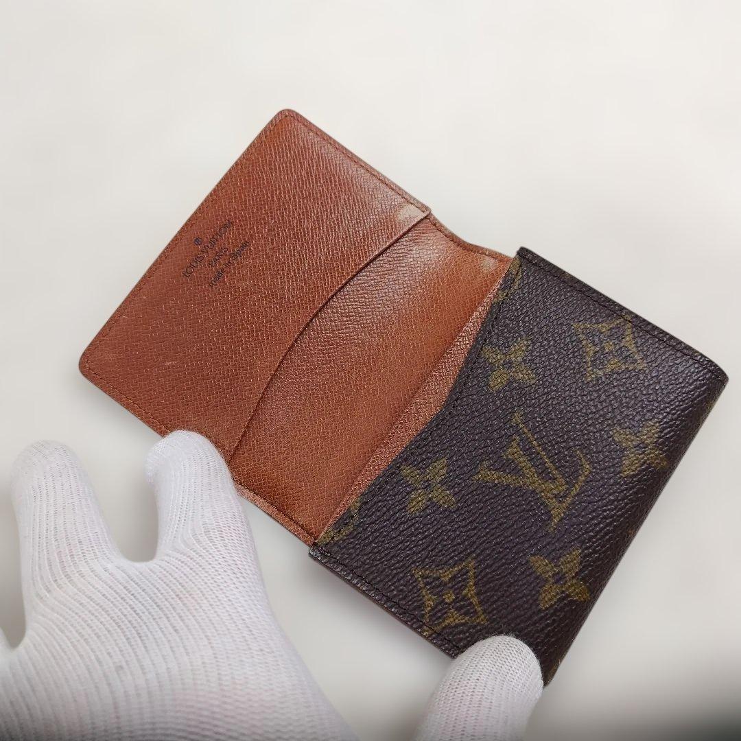 ✨外観美品✨LOUIS VUITTON✨モノグラム カードケース 名刺入二つ折り