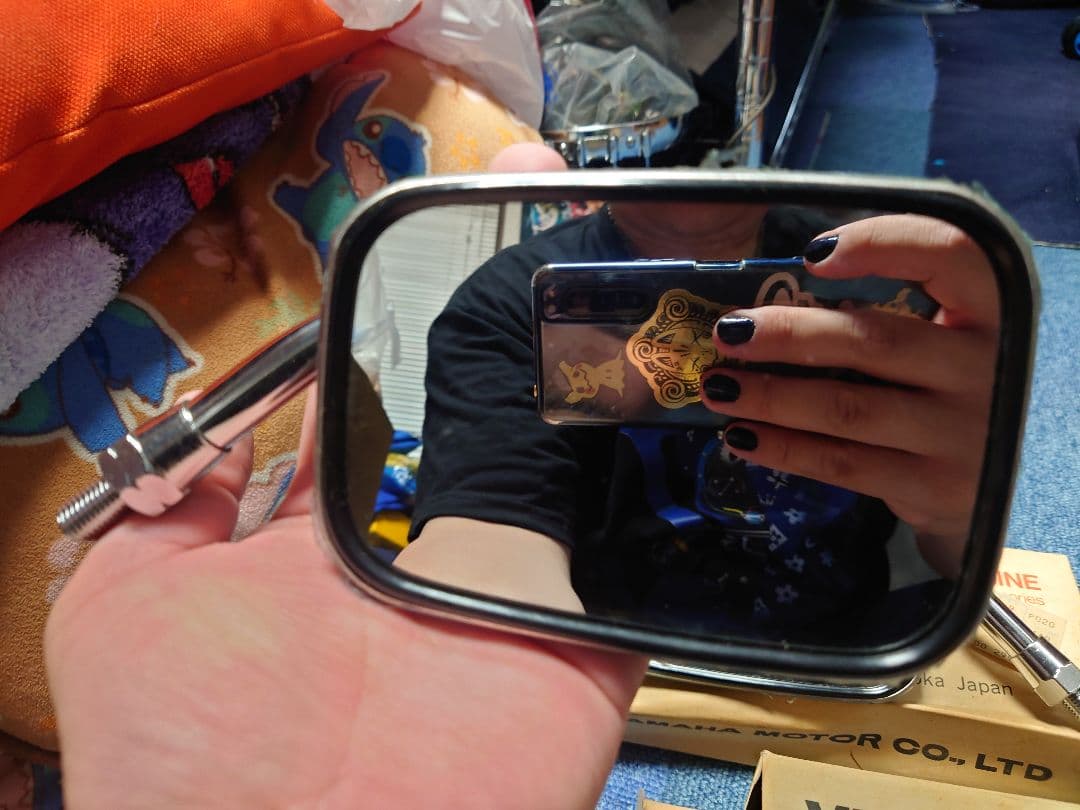 SR400 SR500 バックミラー 左右セット 未使用品