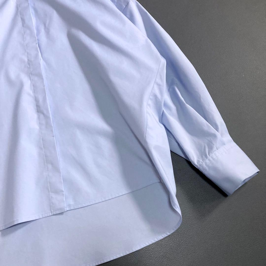 美品 ソージュ コクーンシャツ ブルー 長袖 Mサイズ