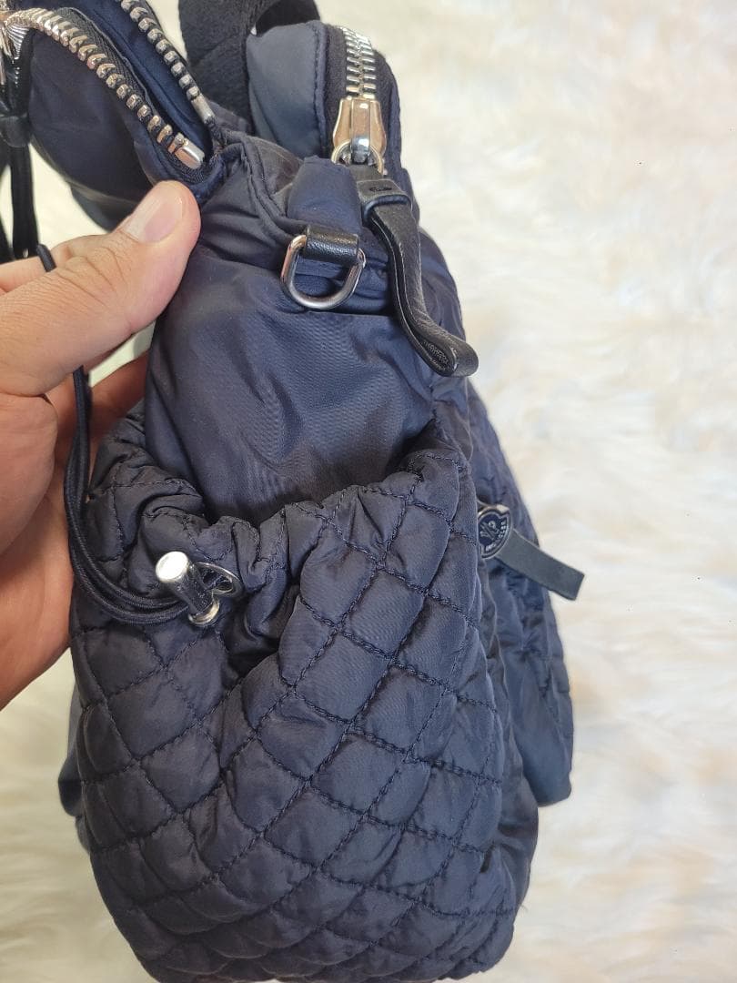 MONCLER ネイビー マザーズバッグ