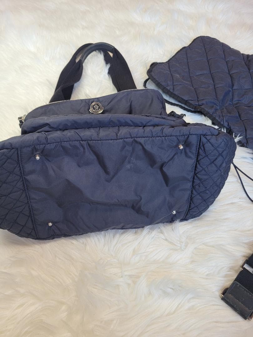 MONCLER ネイビー マザーズバッグ
