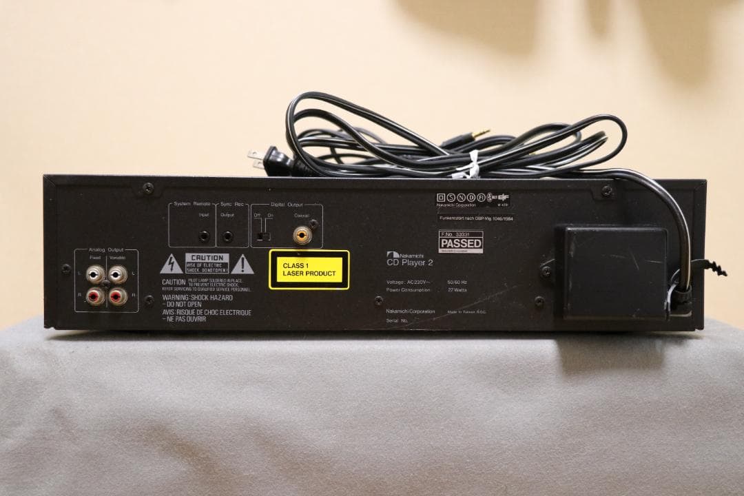 ナカミチ　リモコン+CD Player2でカセットデッキ操作可能