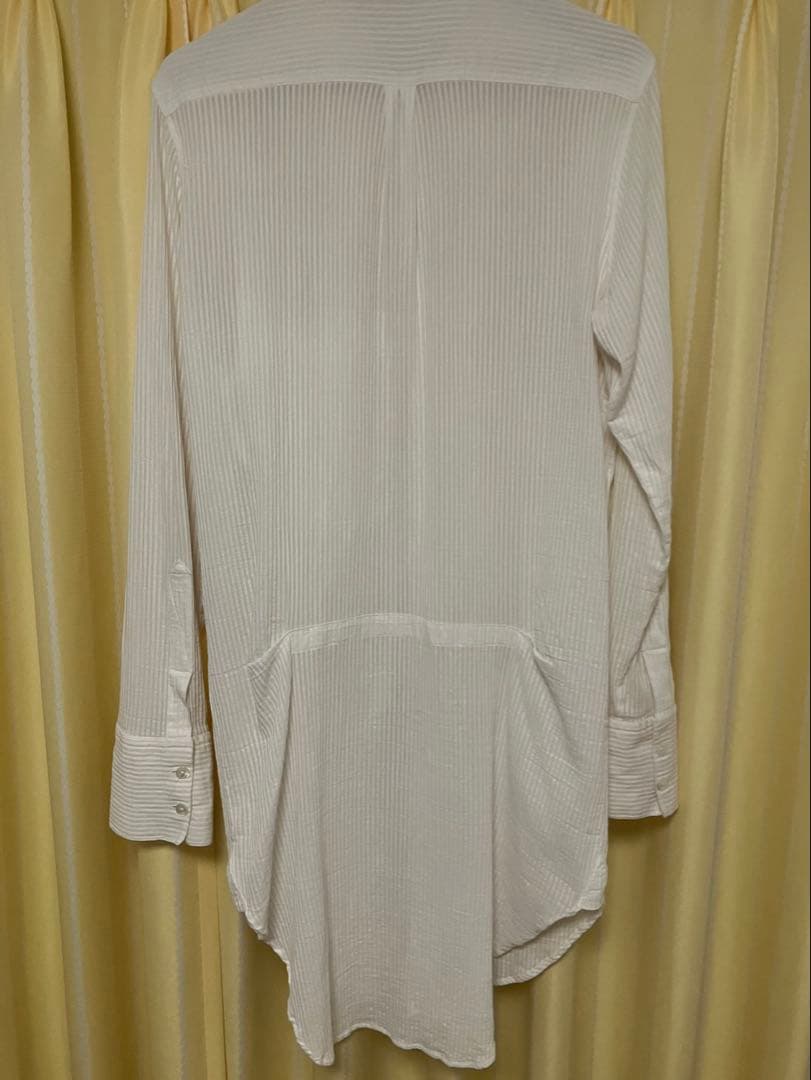 ANN DEMEULEMEESTER ロング ストライプ シャツ