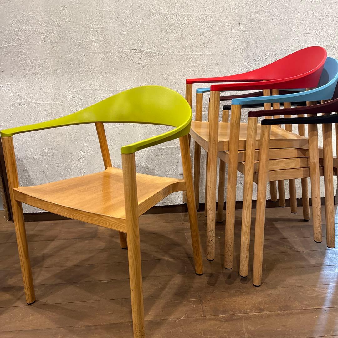 【carmen】PLANK MONZA イタリア 黄緑/水色　2脚ペア