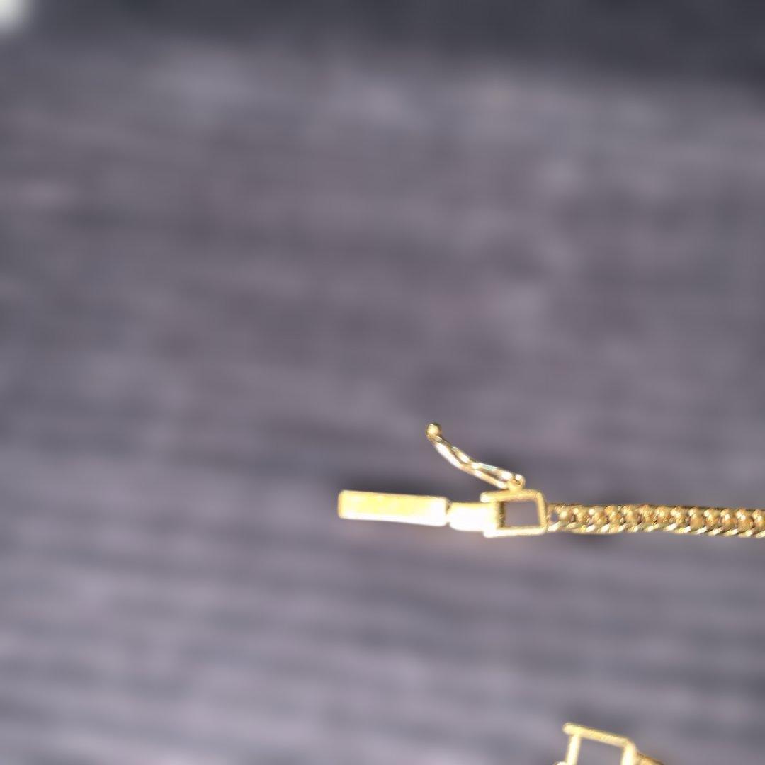 k18 喜平10g 50cm 6面ダブル　刻印、造幣局マークあり　750