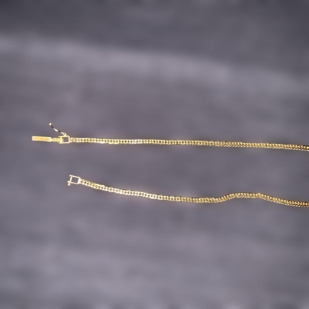 k18 喜平10g 50cm 6面ダブル　刻印、造幣局マークあり　750