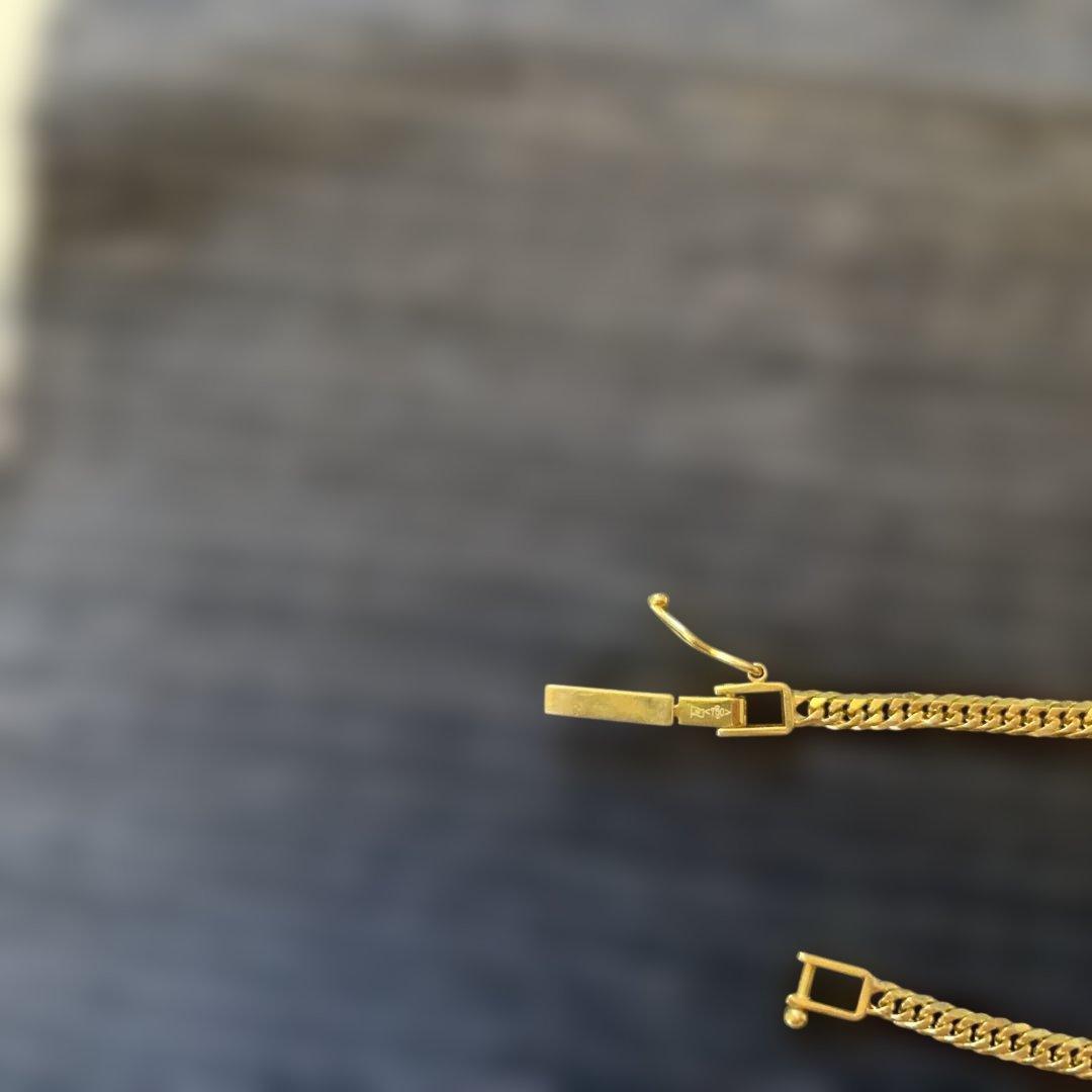 k18 喜平10g 50cm 6面ダブル　刻印、造幣局マークあり　750