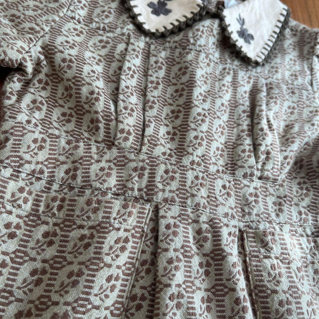 【最終値下】Apolina Grid Floral Jacquard 2-3y