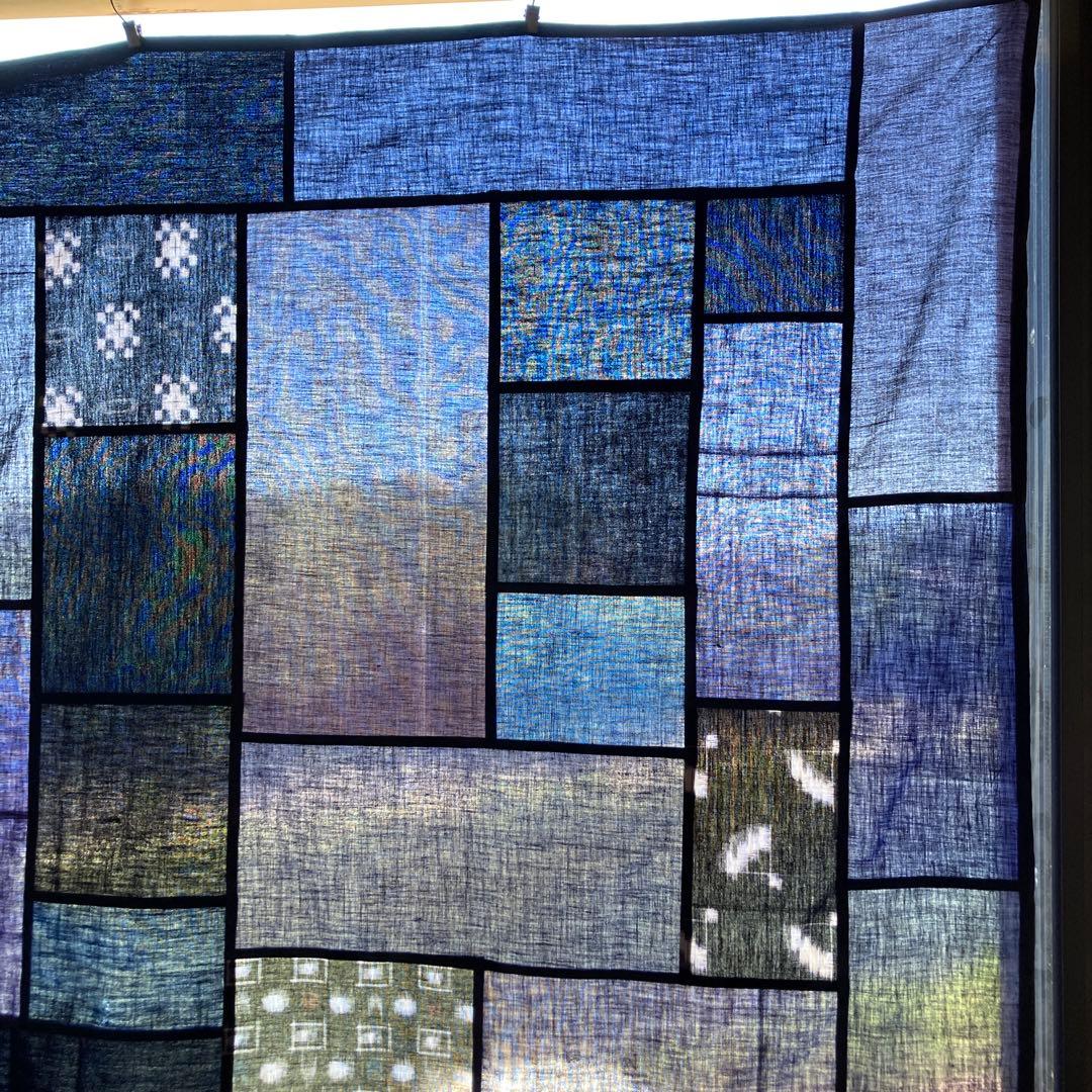 藍染　古布　絣　久留米絣　ポジャギ