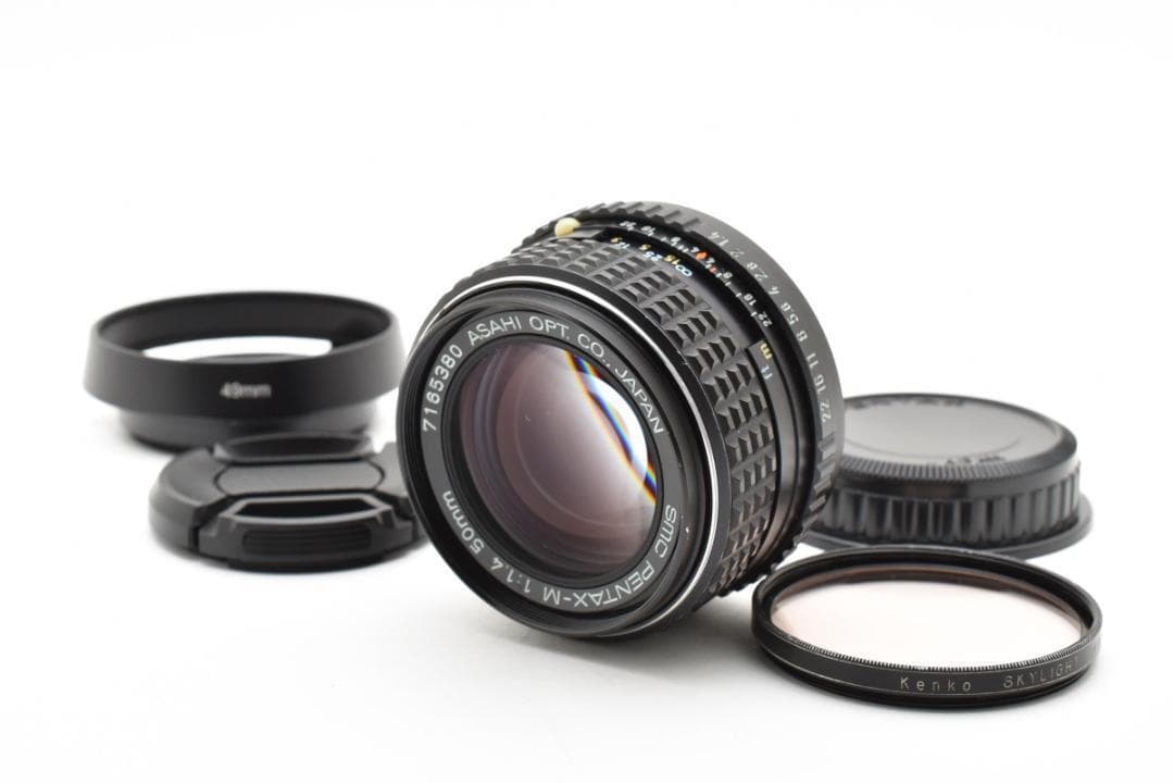 SMC PENTAX-M 50mm F1.4 フィルター フード付 C072