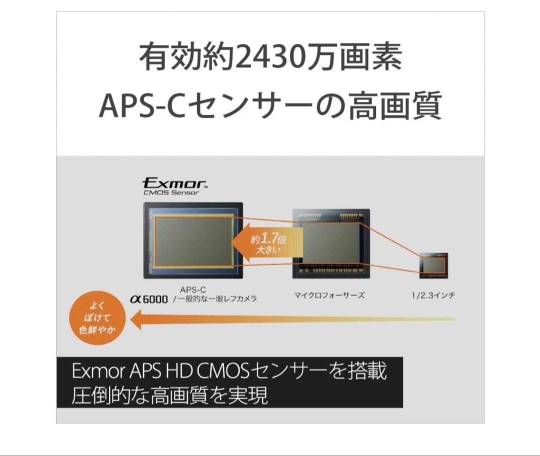ソニー ミラーレス一眼カメラ α6000