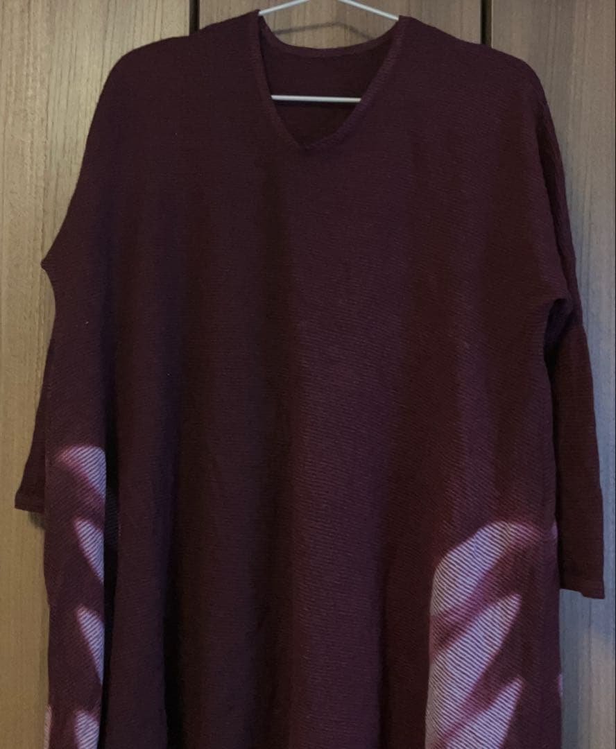 JURGEN LEHL ヨーガンレール ニット 毛100% えんじ色 赤