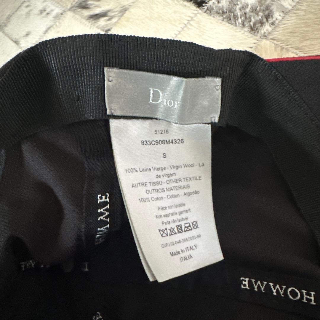 Dior HOMME ディオールオム アトリエロゴキャップ 帽子 S