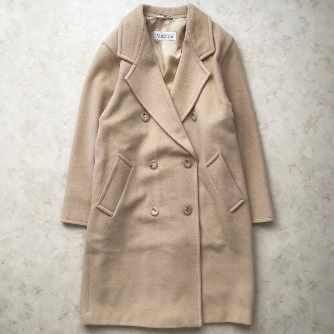 MaxMara チェスターコート　ロングコート ダブルボタン　40 L 白タグ